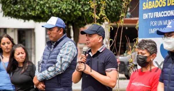 Realiza Ayuntamiento de San Andrés servicios municipales en el fraccionamiento Atlixcáyotl 2000-1