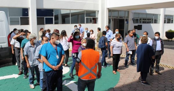 Con simulacro, ISSSTEP fortalece acciones de prevención ante sismos