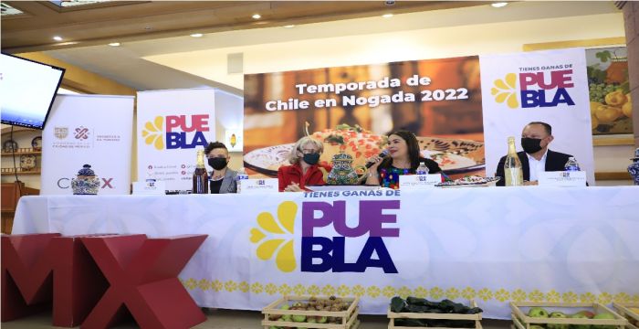 Promueve Turismo temporada de chiles en nogada en Ciudad de México