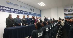 Se gradúan 30 elementos de seguridad de San Andrés Cholula
