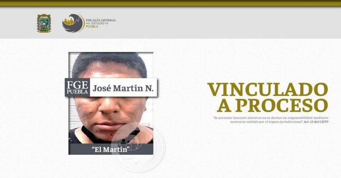 Vinculan a proceso a &quot;El Martín&quot; por homicidio en Tehuacán