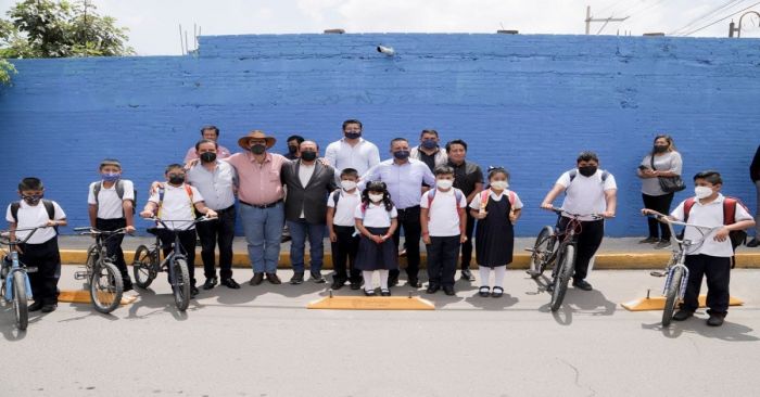 Rehabilitan ciclovía de la 2 Norte en San Andrés Cholula