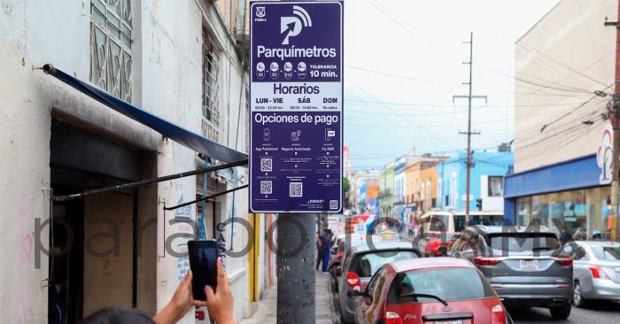 Recaudan parquímetros 840 mil pesos en dos meses operando en Puebla