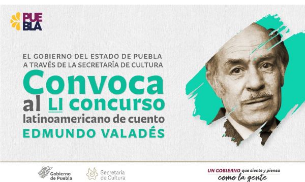 Convoca gobierno de Puebla al “Concurso Latinoamericano de Cuento Edmundo Valadés”