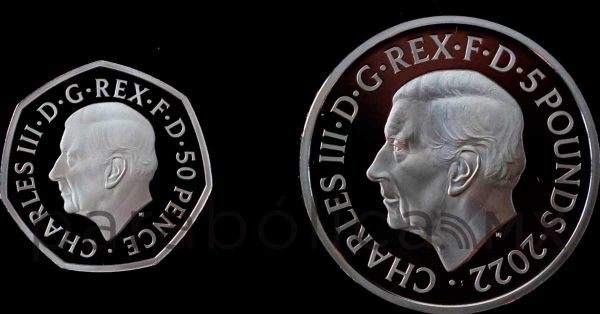 Presentan nuevas monedas con la cara del rey Carlos III