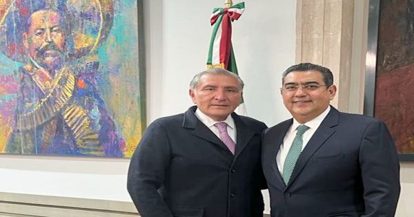 Se reúne Sergio Salomón Céspedes con el titular de la SEGOB, Adán Augusto López