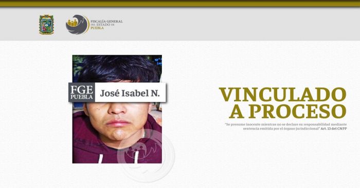 Vincula a proceso a José Isabel N. por el homicidio de un hombre en Chiautzingo