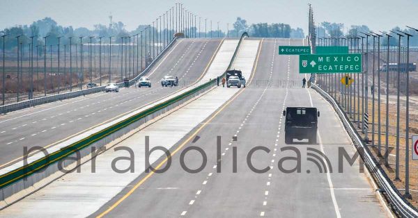 Inaugura Gobierno de México camino libre para llegar al AIFA