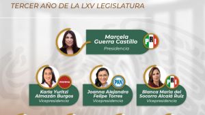 Conforman Mesa Directiva de diputados; Alcalá es vicepresidenta