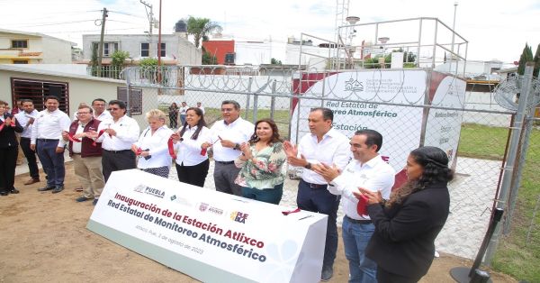 Inauguran estación de monitoreo en Atlixco