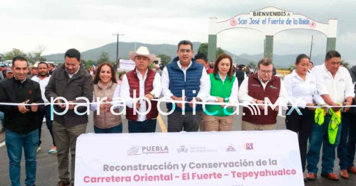 Inaugura Sergio Salom&oacute;n la reconstrucci&oacute;n de la carretera Oriental-El Fuerte-Tepeyahualco
