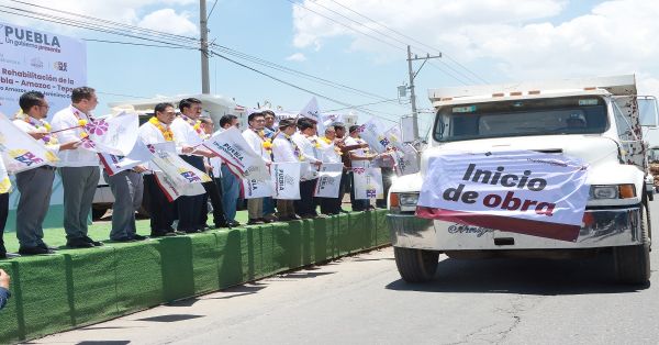 Inician rehabilitación de la carretera Puebla-Amozoc-Tepeaca