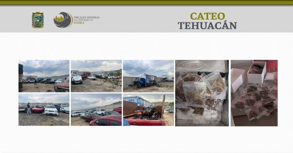 Localizan bodega en Tehuacán con vehículos robados