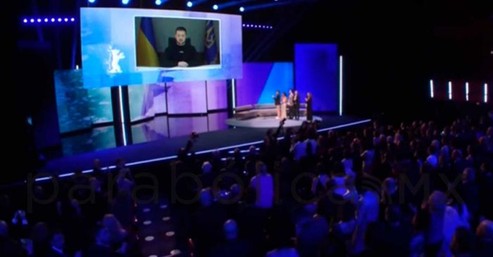 Pide Zelensky apoyo para Ucrania en la inauguraci&oacute;n del Festival Internacional del Cine de Berl&iacute;n