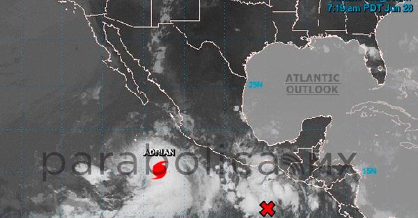 Se fortalece “Adrían” a Huracán categoría 1