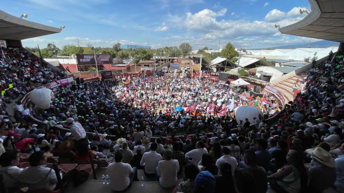 Abarrota Armenta el lienzo charro por la fiesta de la democracia