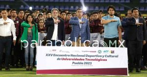 Inaugura Sergio Salomón el XXV Encuentro Nacional Deportivo y Cultural de Universidades Tecnológicas