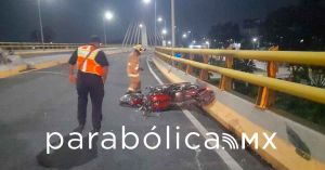 Derrapa pareja en motocicleta y muere en San Andres Cholula