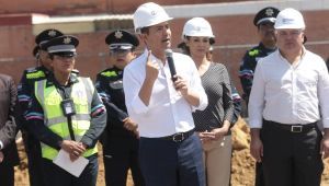 Supervisa Eduardo Rivera los avances de reconstrucción de la Comisaría Sur