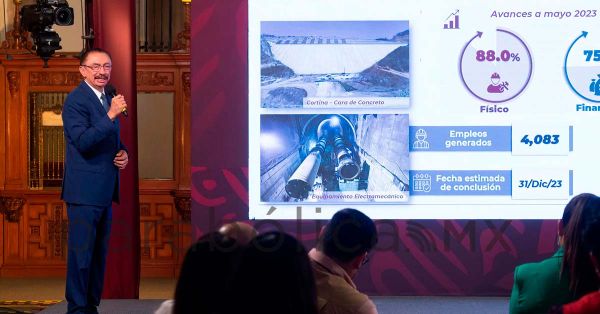 Presenta Gobierno Federal avances del acueducto Yaqui