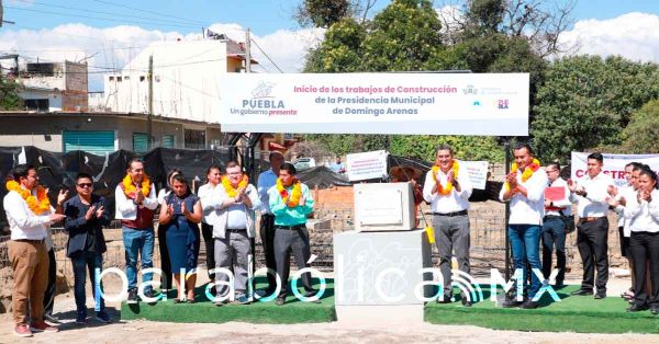 Arranca la construcción de la Presidencia Municipal de Domingo Arenas