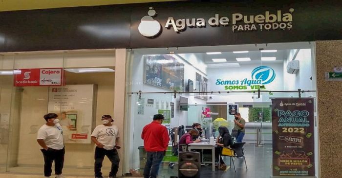 Inicia pago anual anticipado de Agua en Puebla