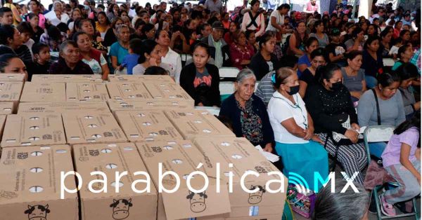 Beneficia Bienestar a 2 mil familias de Tehuacán con producto lácteo