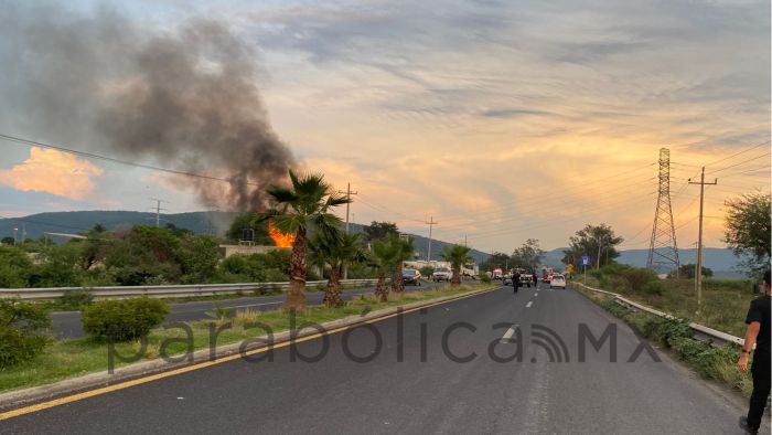 Se incendia estación de gas en Izúcar