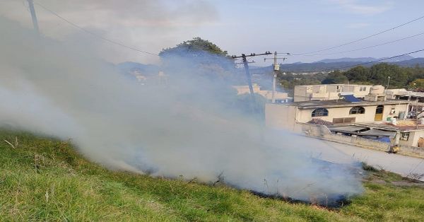 Mitiga Gobierno de Xiutetelco, en menos de 24 horas, tres incendios