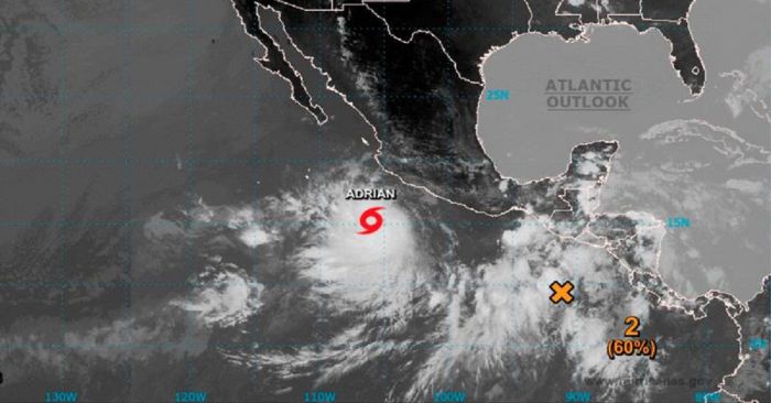 Llega ‘Adrián’ es la primera de 2023 en el Pacífico