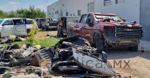 Destruye FGR 25 vehículos “monstruos” en Tamaulipas