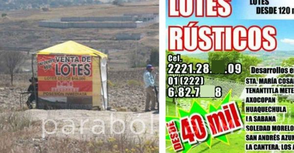 Alerta municipio por la venta ilegal de "Lotes r&uacute;sticos"