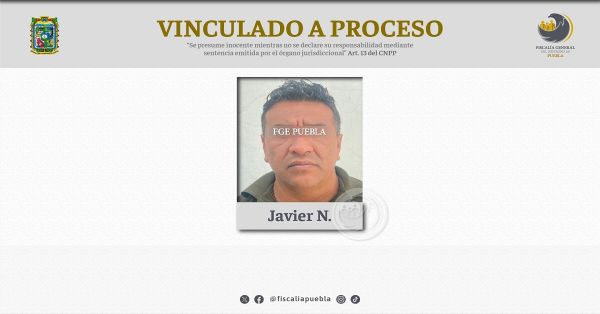 Vinculan a proceso a Javier N. por el posible delito de violación equiparada