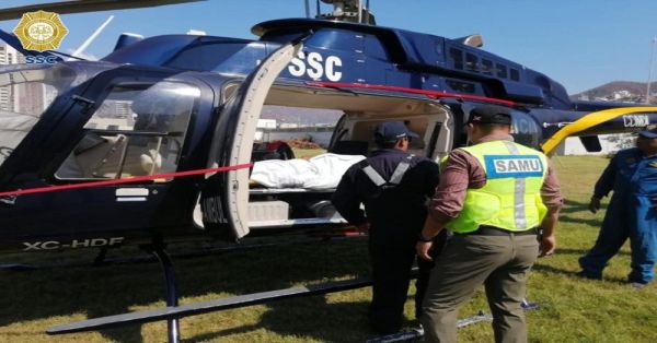 Trasladan en helicóptero a un hombre quemado tras huracán Otis