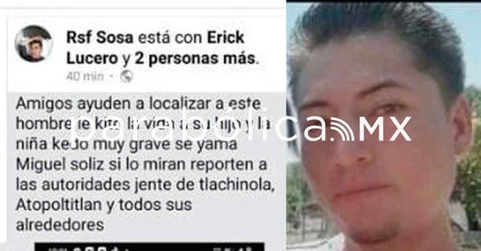 Buscan a sujeto por asesinar a un hijo y herir a otra persona en Tehuitzingo