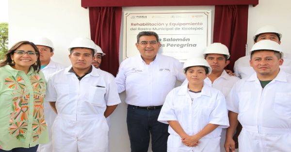 Inaugura Sergio Salomón rastro en Xicotepec; refleja trabajo coordinado con los municipios