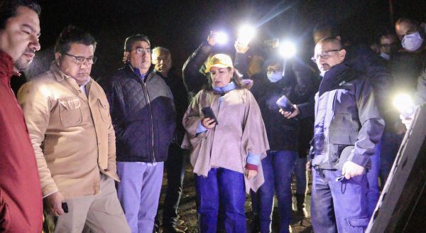 Supervisa Sergio Salomón afectaciones por incendio del Área Natural Protegida "Pico de Orizaba"