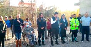 Inaugura ayuntamiento red de drenaje sanitario en San Isidro Castillotla