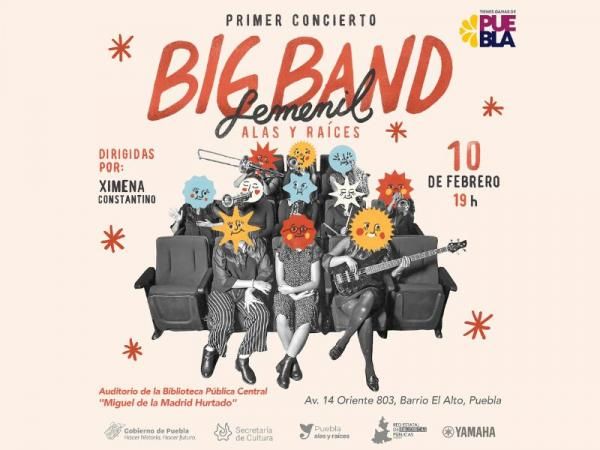 Realizará Cultura primer concierto de la Big Band Femenil “Alas y Raíces”
