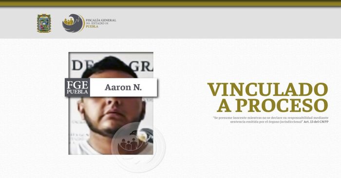 Detienen a Aaron N.  por el delito de homicidio