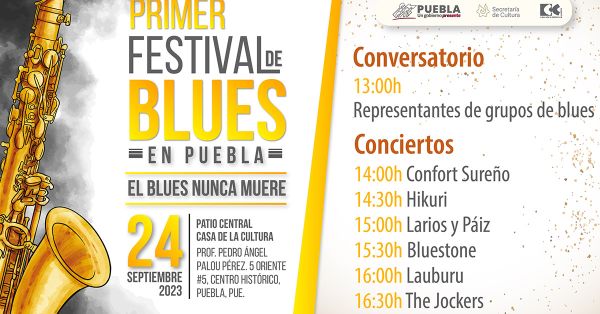 Presentan Primer Festival de Blues en Puebla