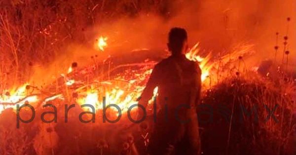 Reportaron fuerte incendio en cerro Jardines del Recuerdo, en Tlalnepantla