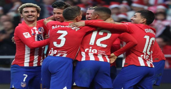 Cierra Atlético de Madrid el 2023 con triunfo de alarido ante Sevilla