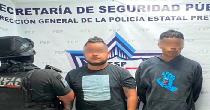 Detienen a tres distribuidores de droga en Puebla capital