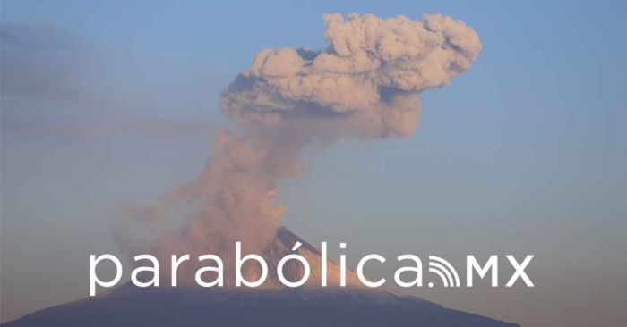 Continúa en actividad el Popocatépetl, semáforo en amarillo