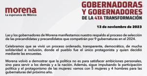Firmó Sergio Salomón respaldo al proceso interno de Morena