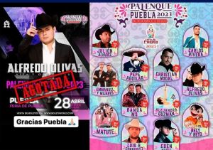 Agotan Alfredo Olivas y Julión Álvarez entradas para el Palenque de la Feria de Puebla