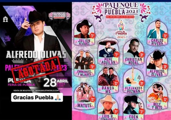 Agotan Alfredo Olivas y Juli&oacute;n &Aacute;lvarez entradas para el Palenque de la Feria de Puebla