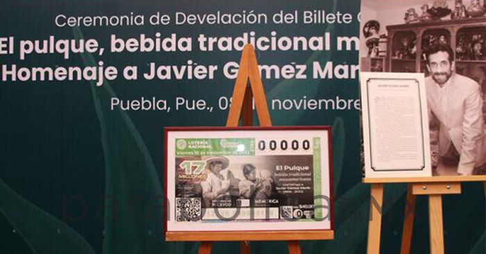 Develan billete de la “Lotería Nacional” conmemorativo del pulque