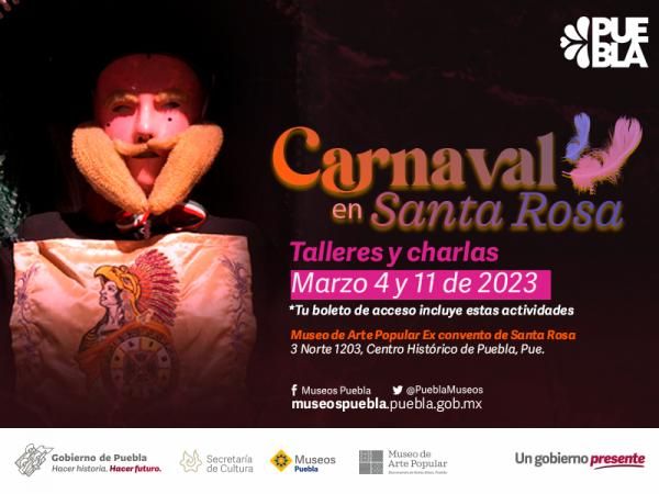 Ofrecerá gobierno estatal pláticas y talleres sobre carnavales en el Ex Convento de Santa Rosa